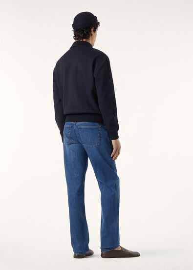 WHITNEY POLO BUTTONLESS SWEATSHIRT JERSEY LUXURY FLEECE