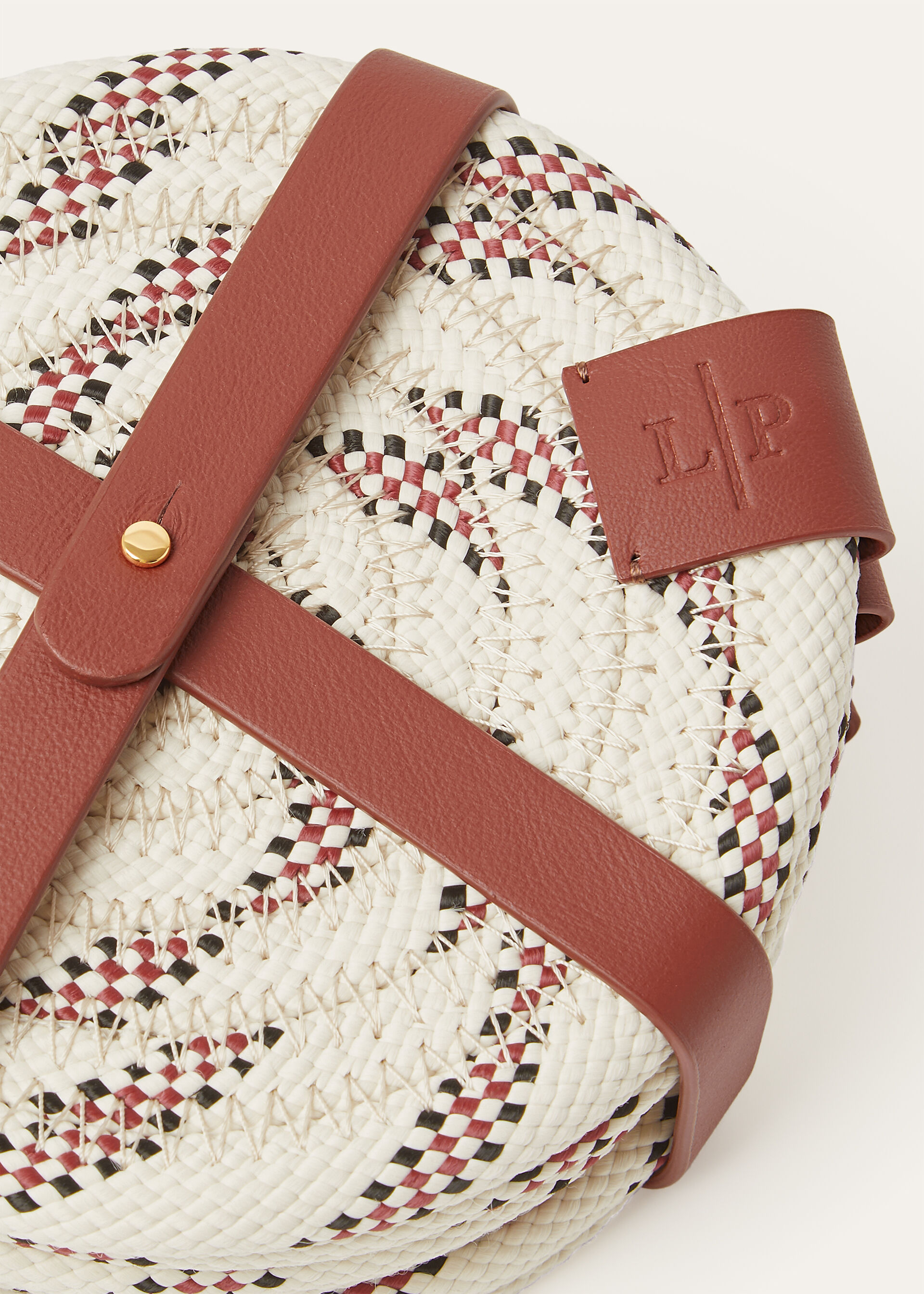 SET OF 6 COASTERS OXFORD STRIPE ROPE