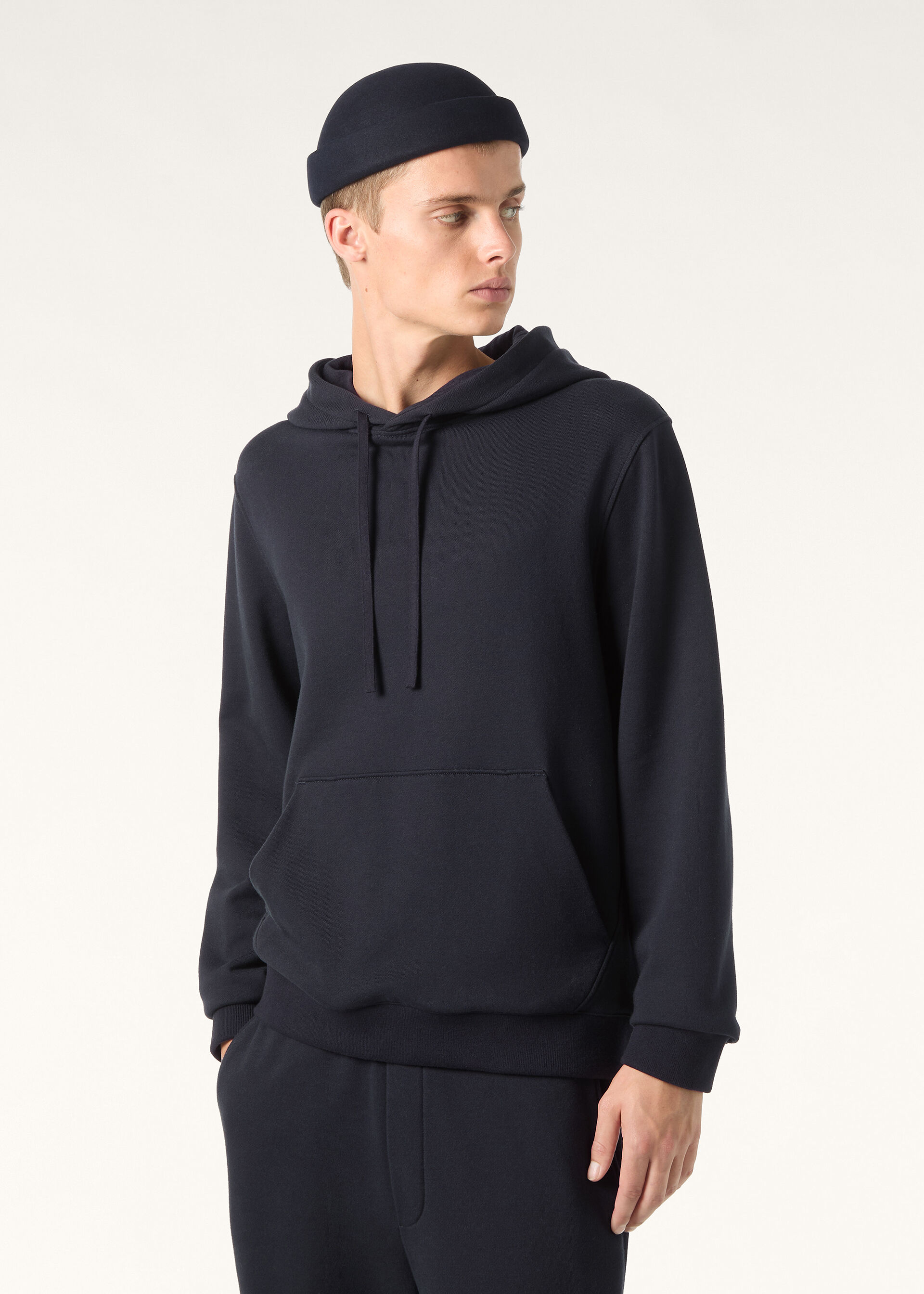ANDAMANE HOODED SWEATSHIRT COTTON FLEECE