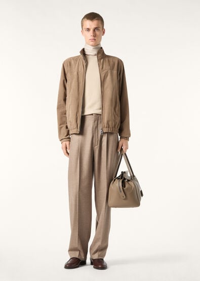 LORO PIANA BOMBER LOWERED SUEDE