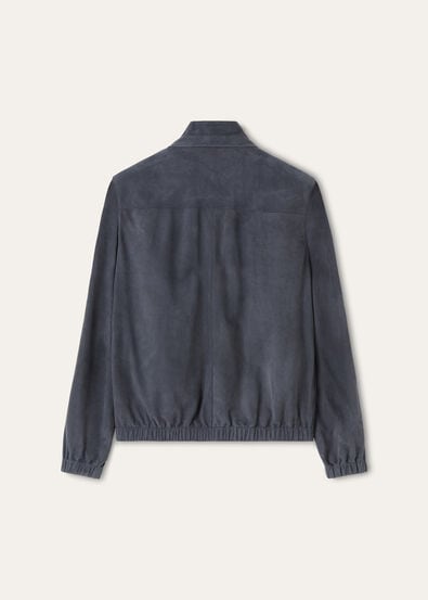 LORO PIANA BOMBER LOWERED SUEDE