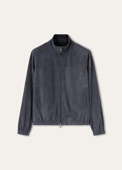 LORO PIANA BOMBER LOWERED SUEDE
