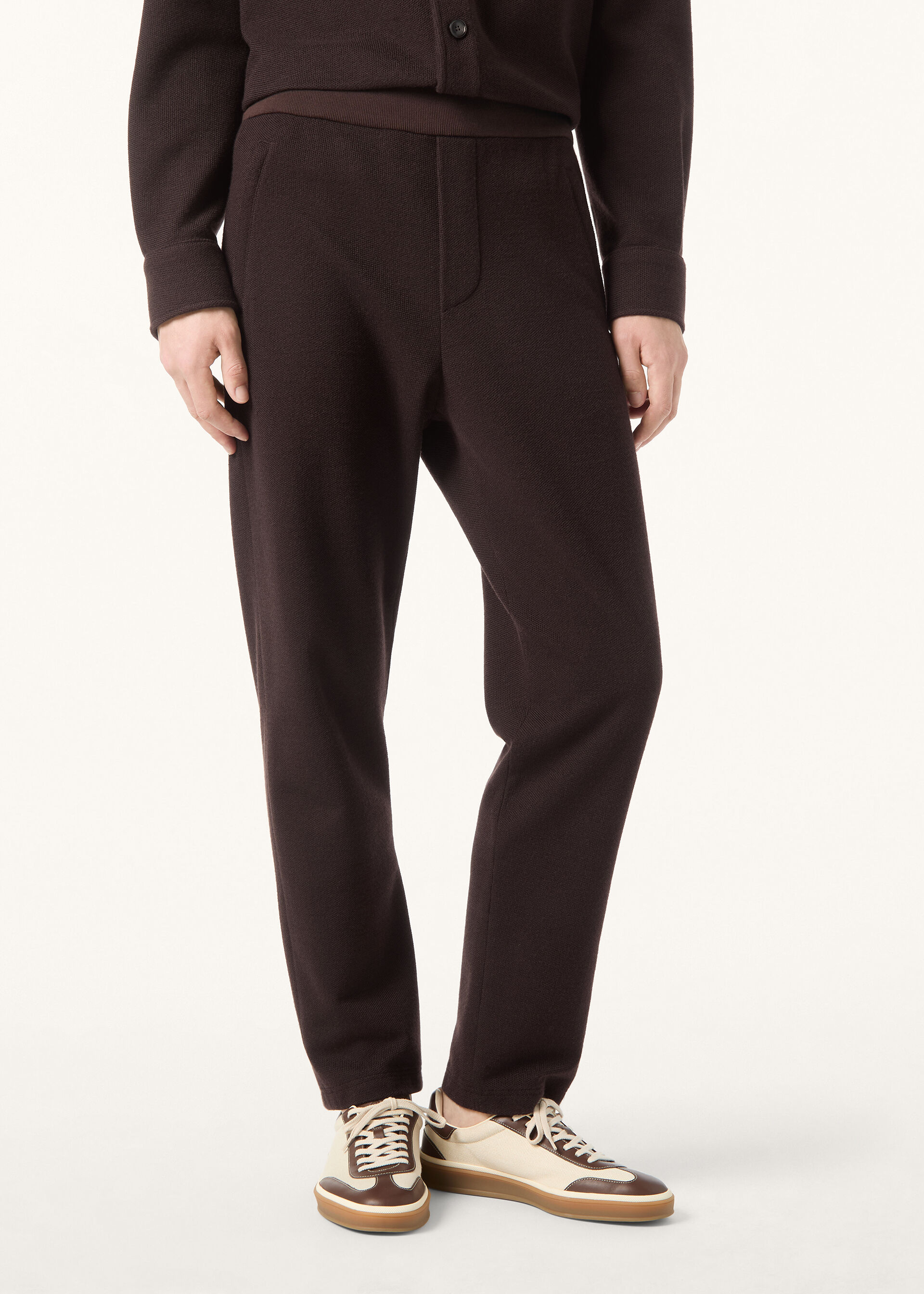 POPLAR PANTS CASH COTTON SILK PIQUE