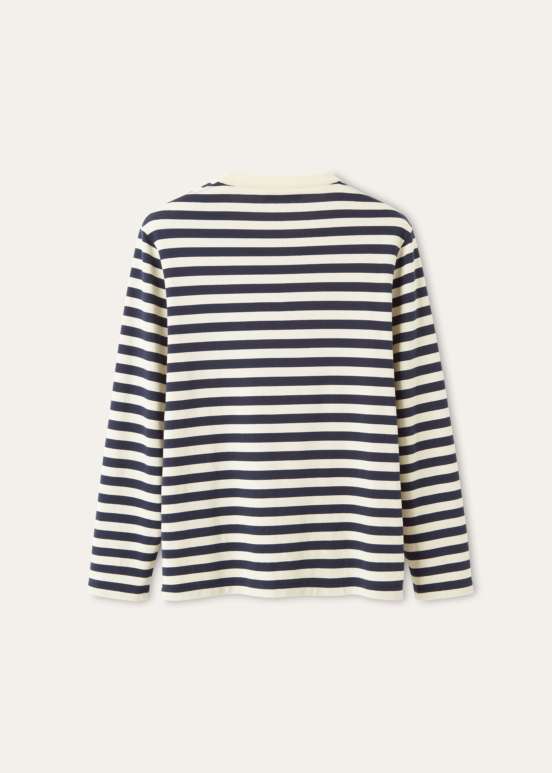 BARQUETINE CREW NECK LS COTTON STRIPES