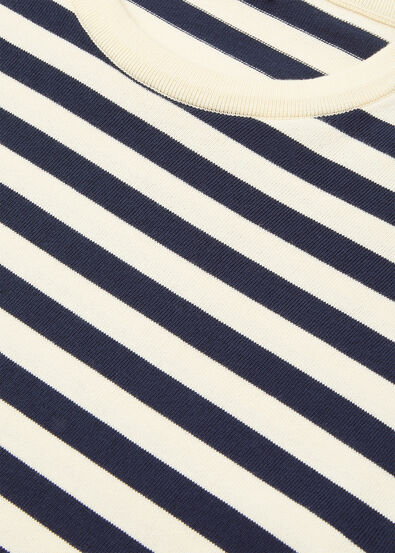 BARQUETINE CREW NECK LS COTTON STRIPES