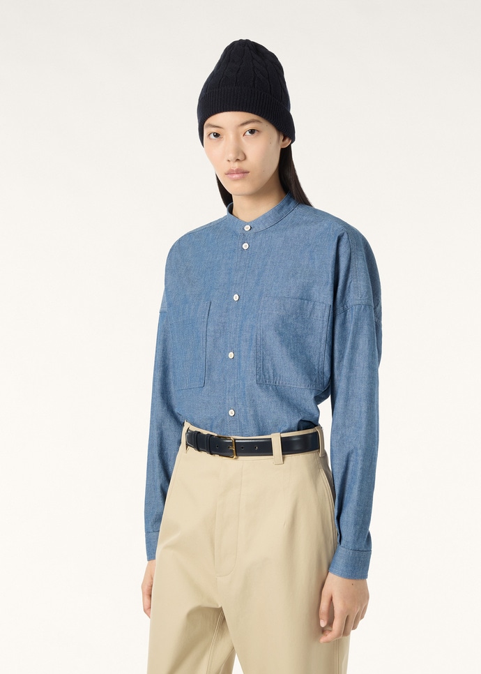 GYLES SHIRT OKAYAMA CHAMBRAY_FAQ7740_WF89_3