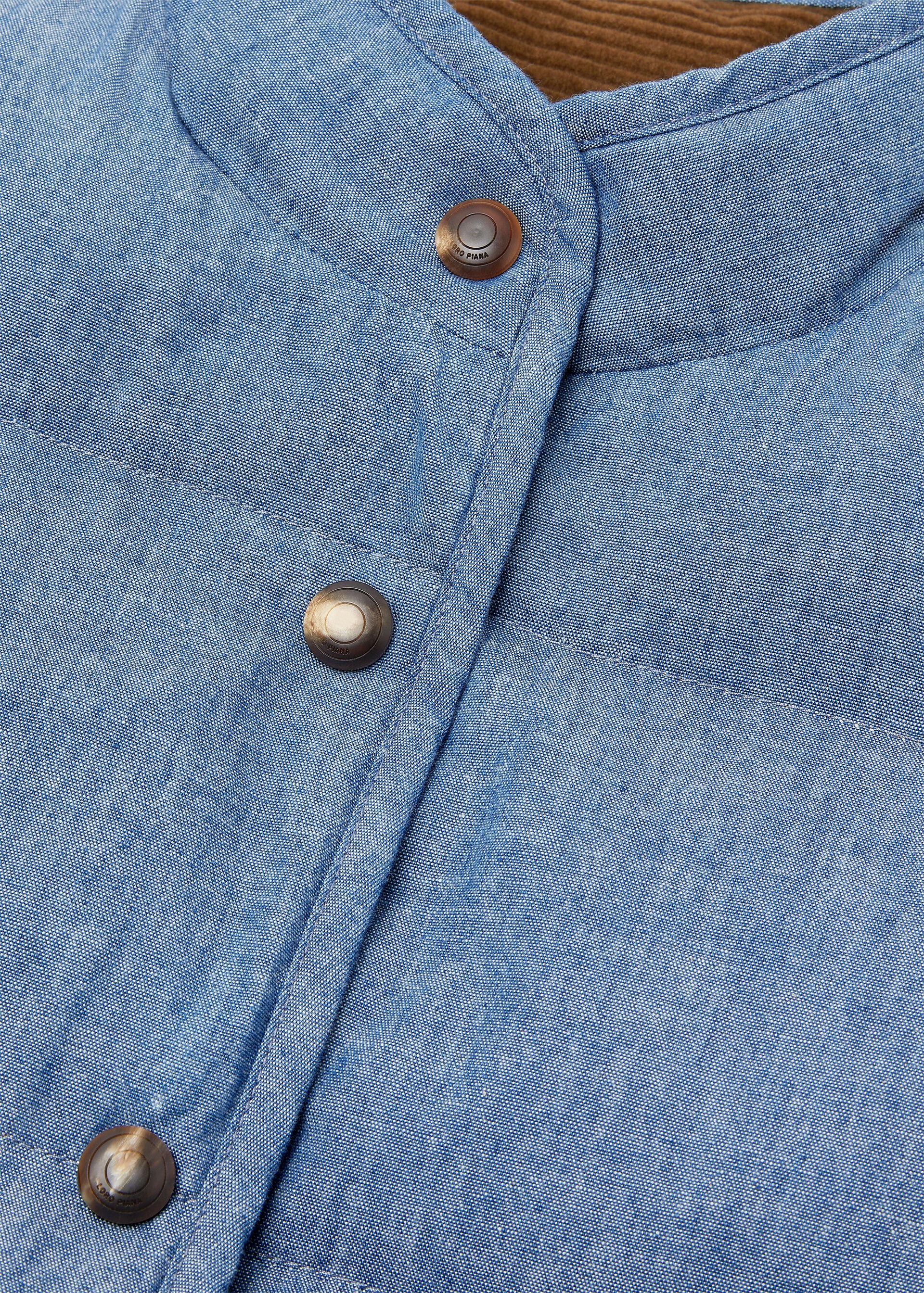 KRIS VEST OKAYAMA CHAMBRAY