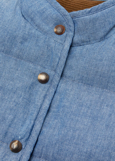 KRIS VEST OKAYAMA CHAMBRAY