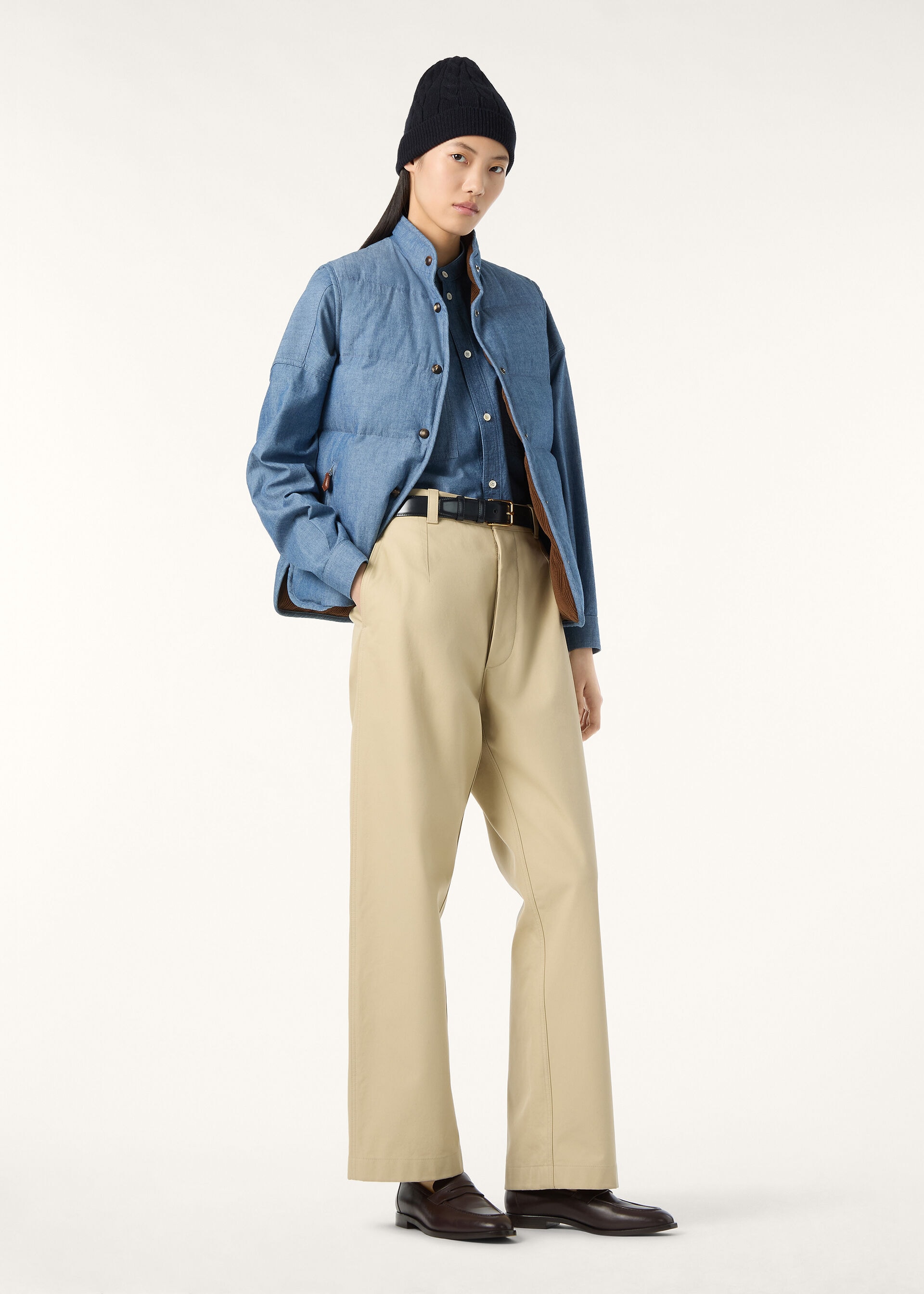 KRIS VEST OKAYAMA CHAMBRAY