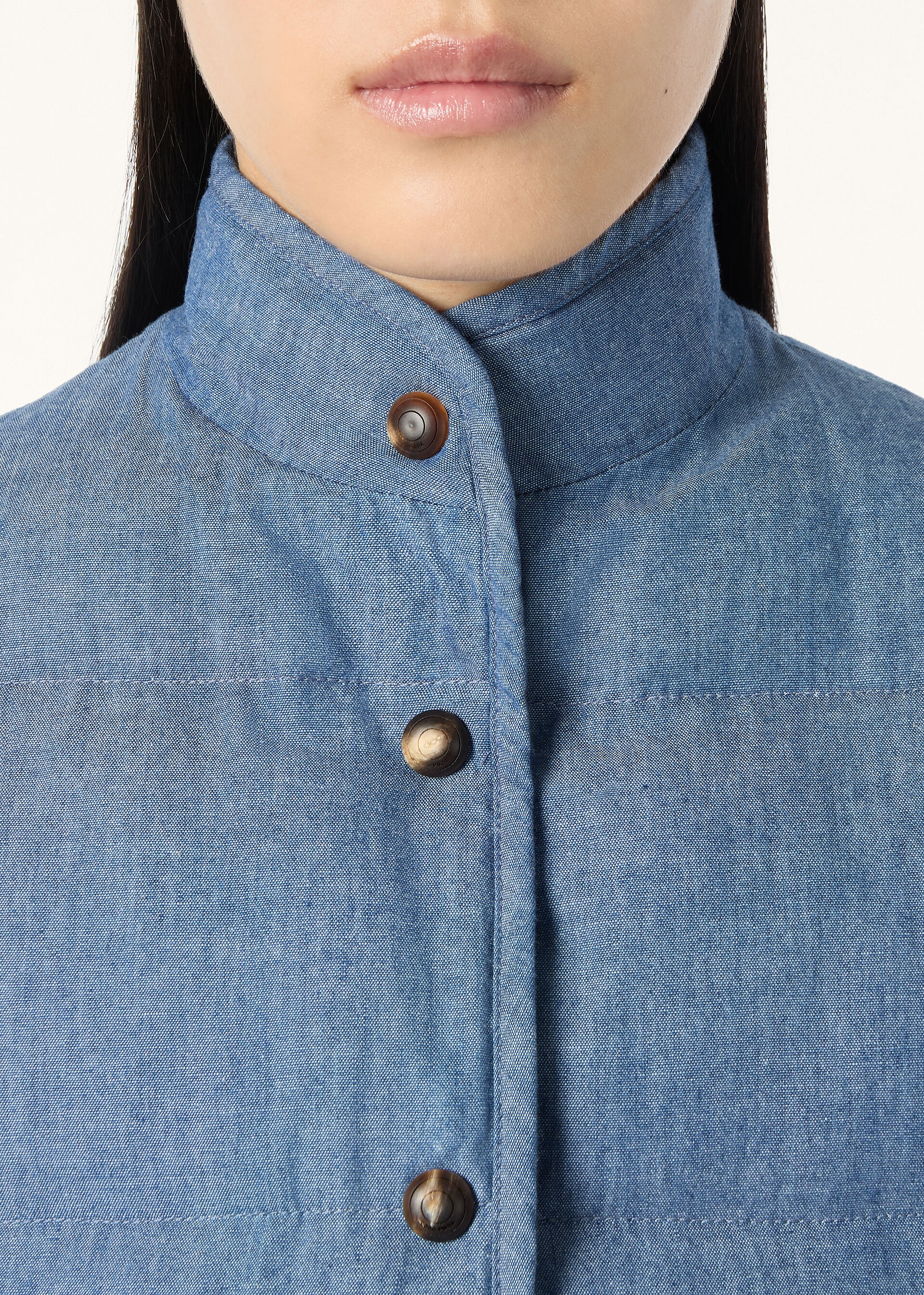 KRIS VEST OKAYAMA CHAMBRAY
