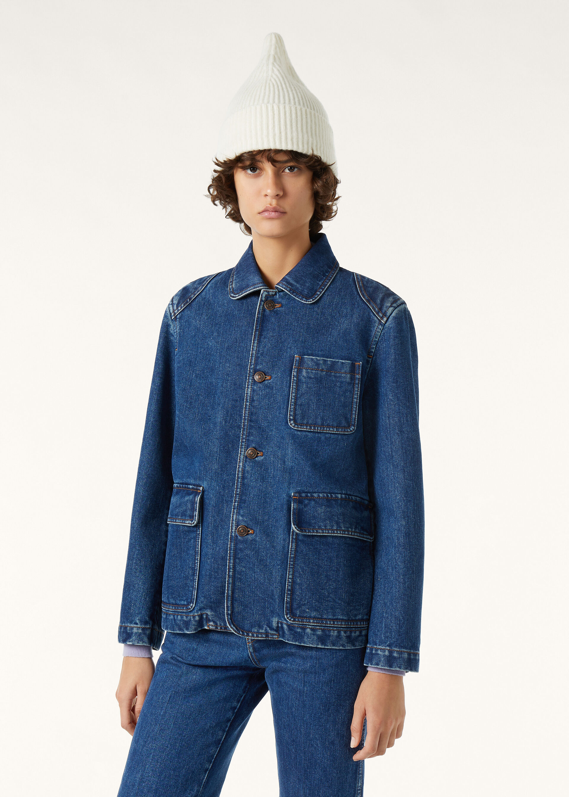 NICHI JACKET DENIM SILK