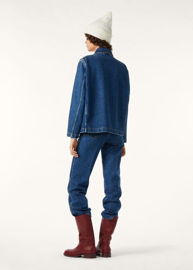 NICHI JACKET DENIM SILK