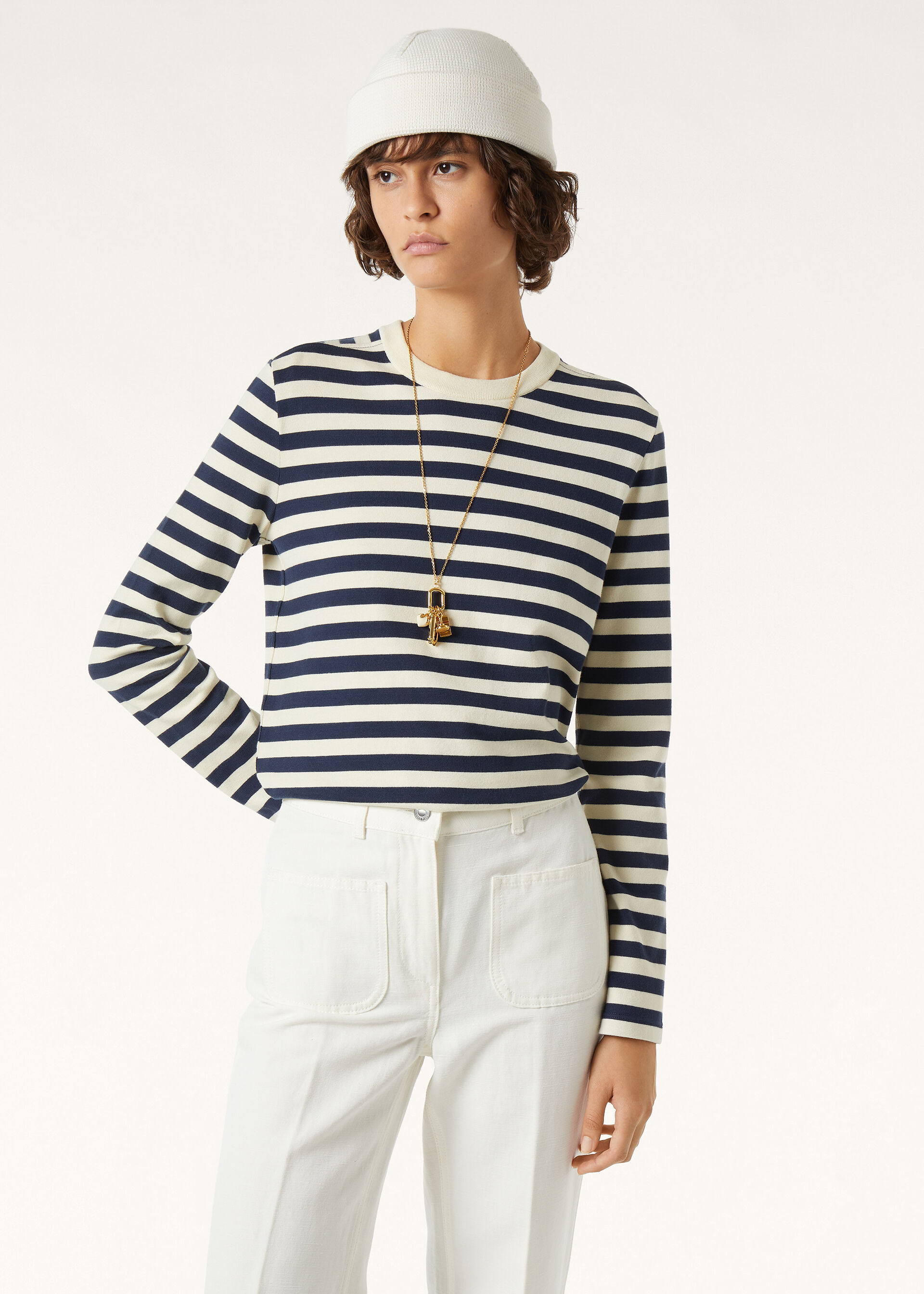 BARQUENTINE T-SHIRT LS COTTON STRIPES