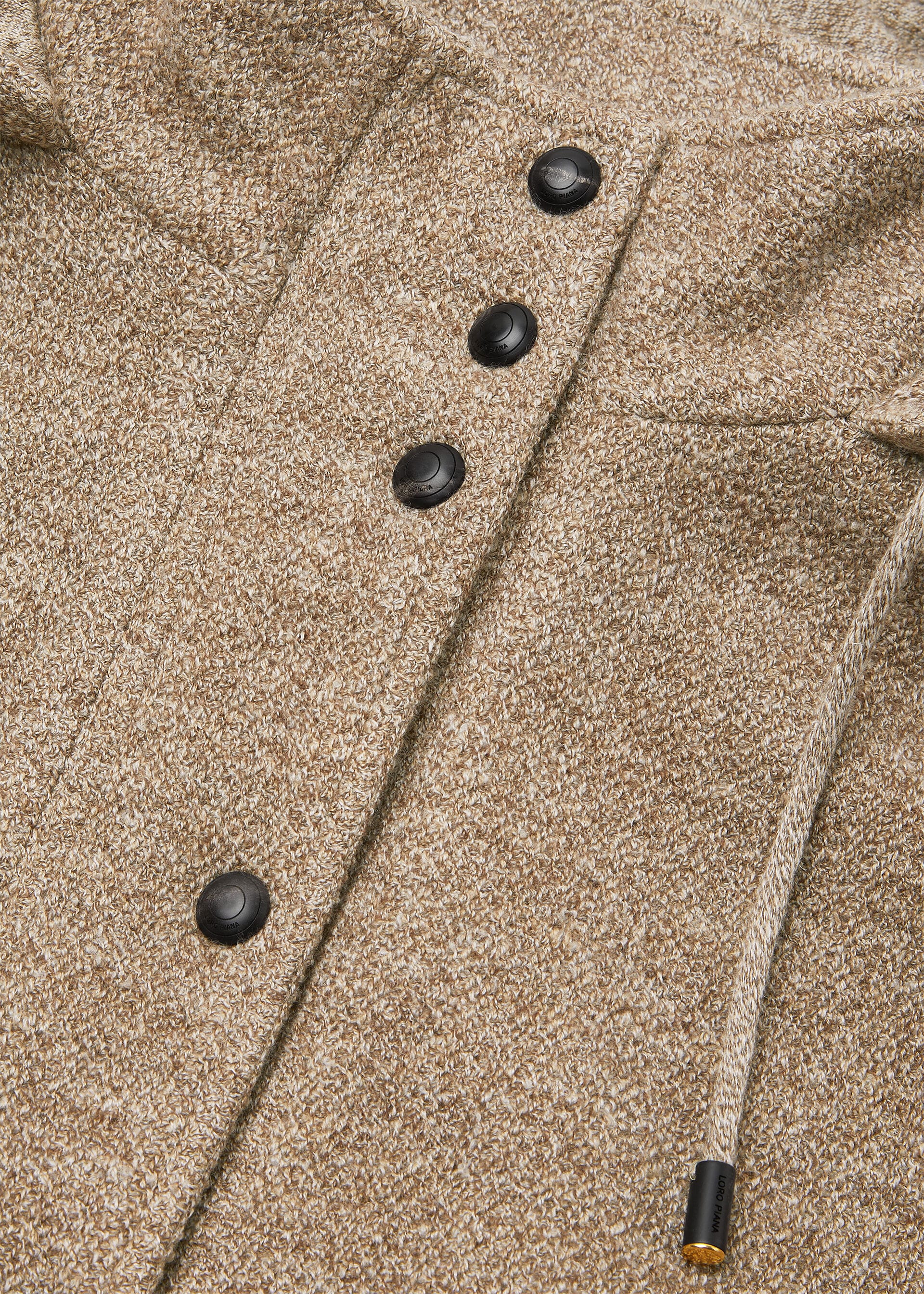 CELLINA PARKA MOULINE' WOOL LINEN SILK