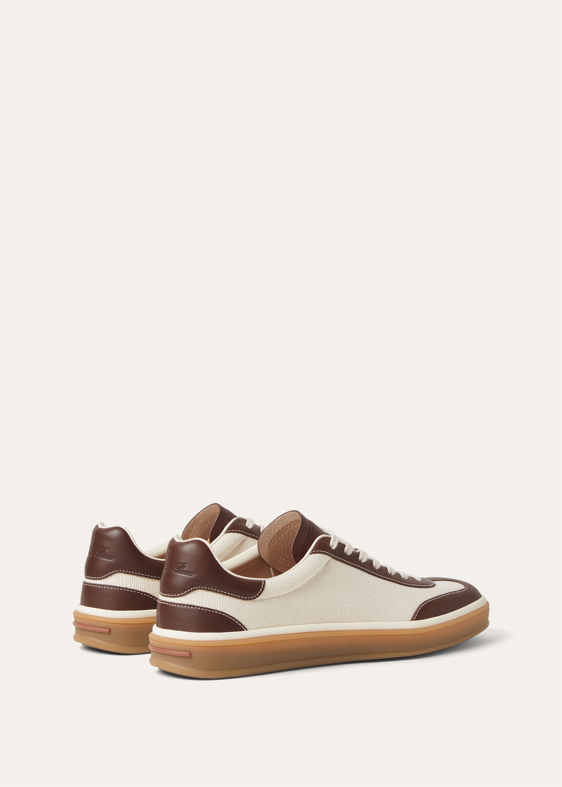 TENNIS WALK CANVAS ROUNDED LEATHER