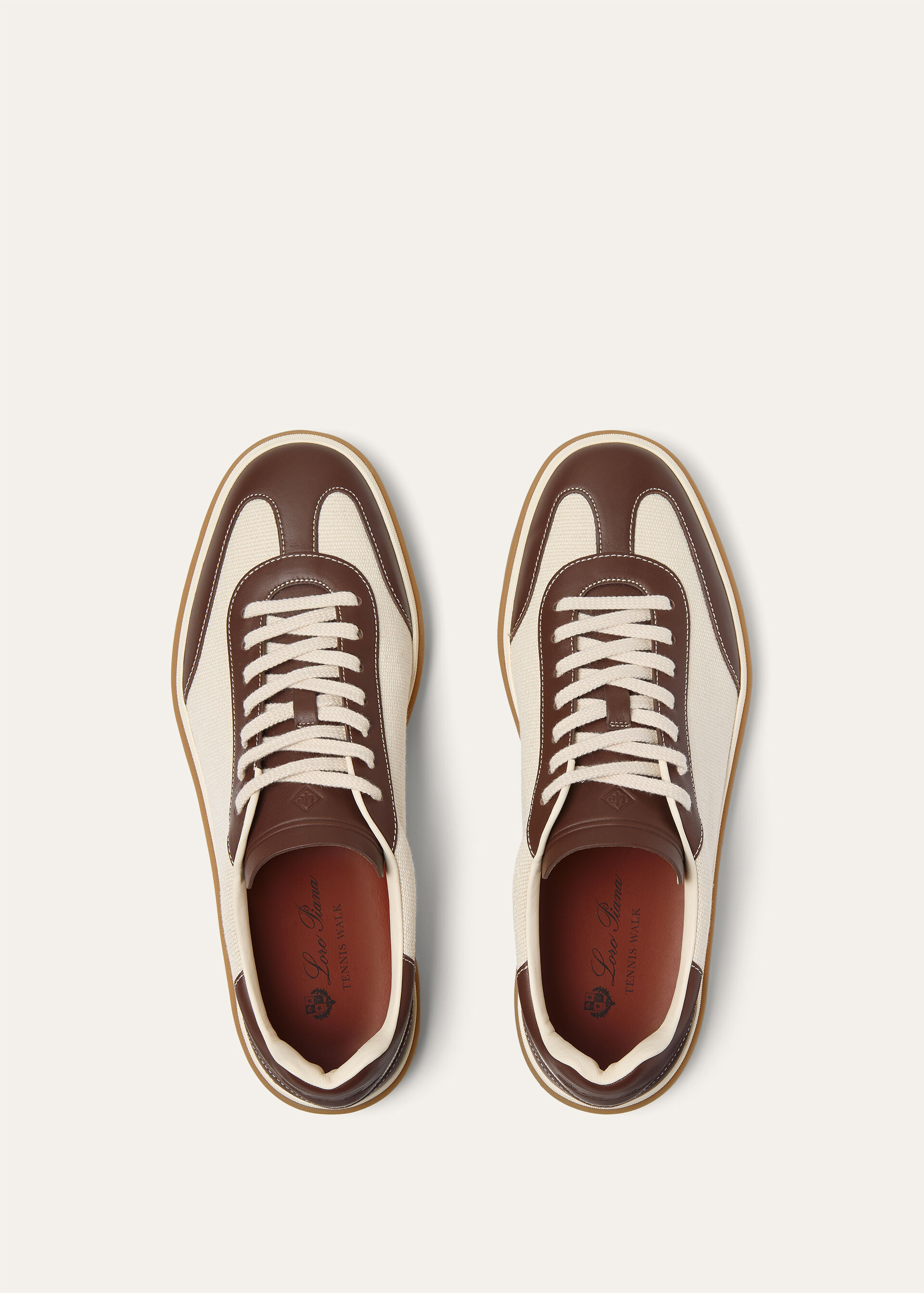 TENNIS WALK CANVAS ROUNDED LEATHER