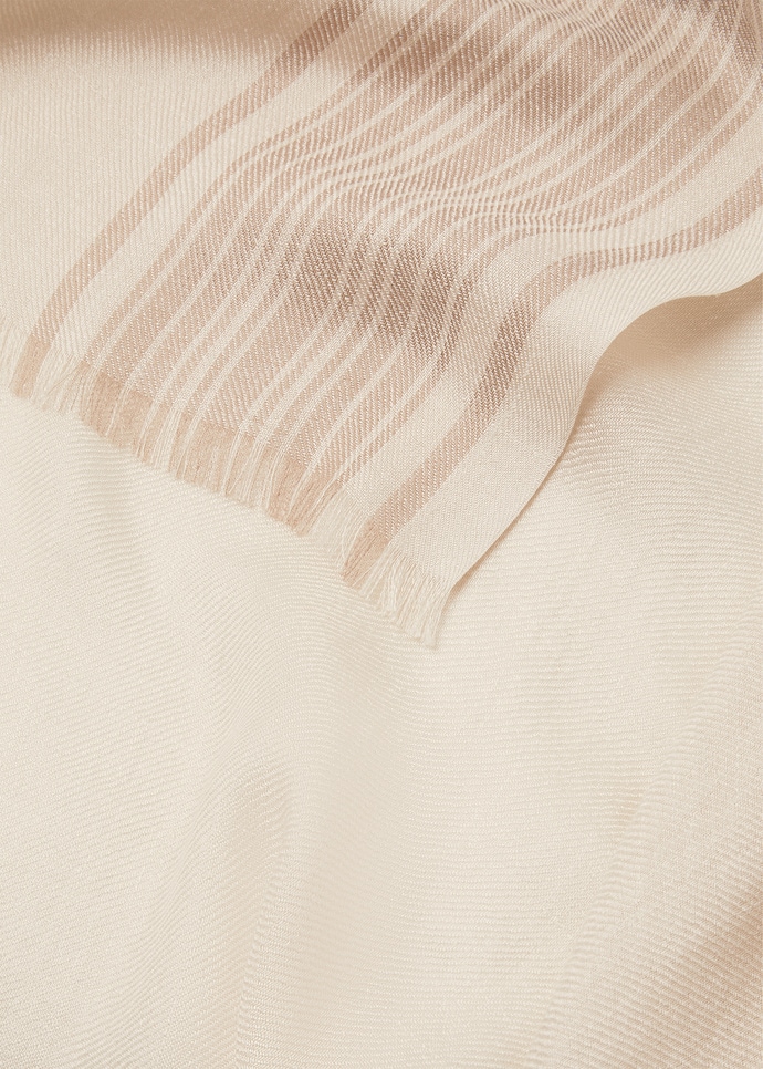 AIDA SHORT PONCHO BICOLOR SUITCASE STRIPE SILK LIN_FAQ8475_F7TQ_NR_4