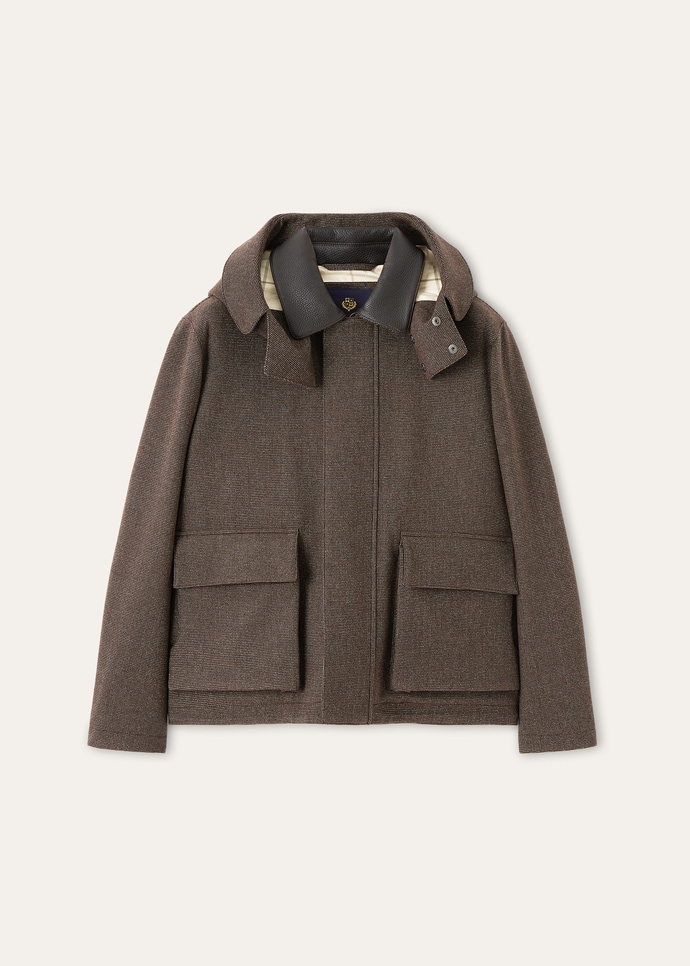 HORSEY SHORT JACKET ARCHIVE WISH CASH FLANNEL STORM_FAQ8567_F7TG_5