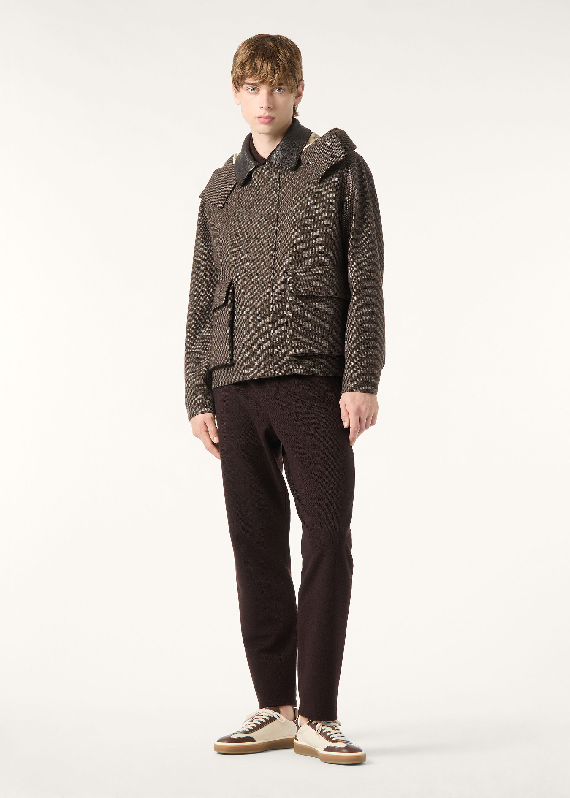 HORSEY SHORT JACKET ARCHIVE WISH CASH FLANNEL STORM