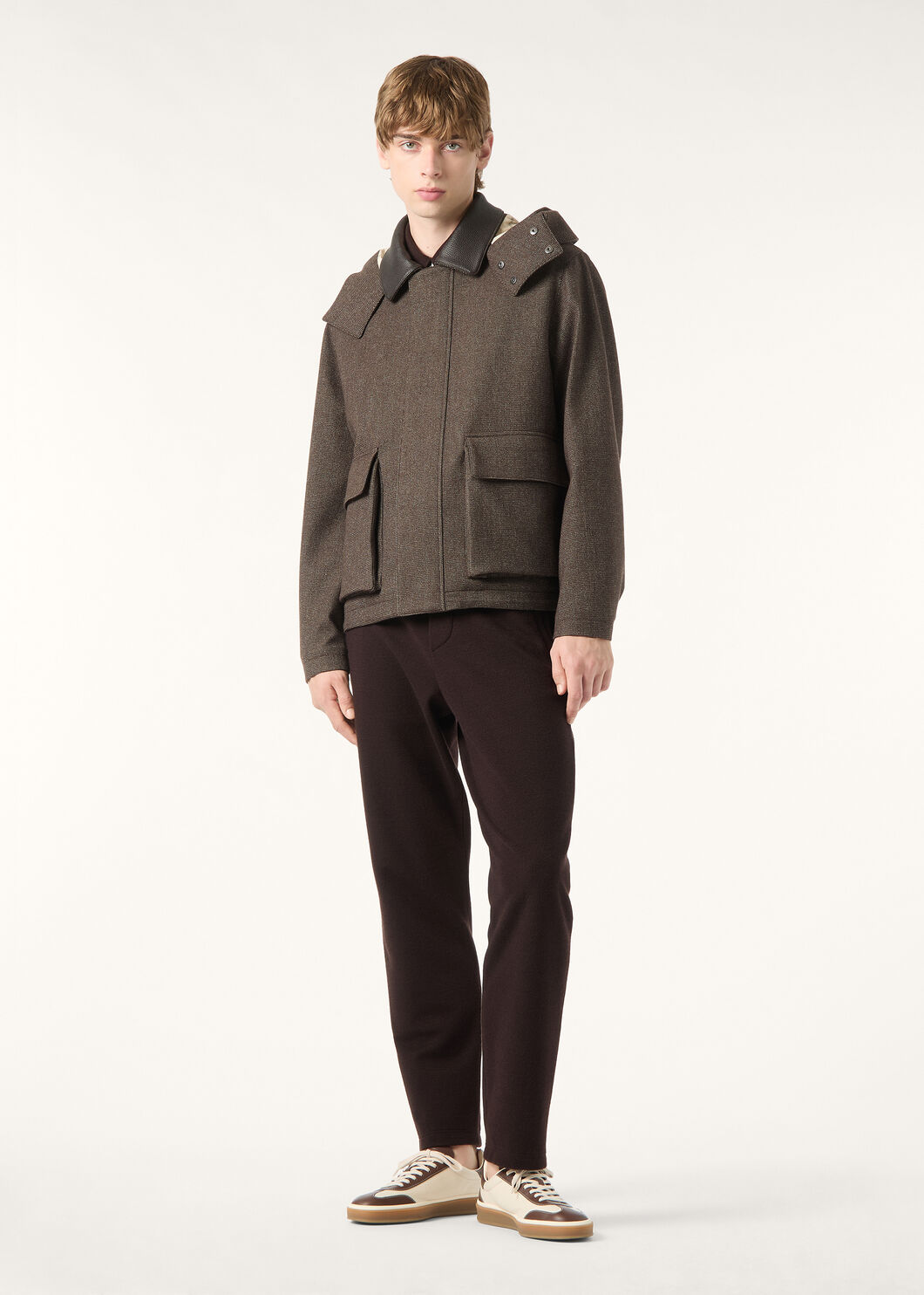 HORSEY SHORT JACKET ARCHIVE WISH CASH FLANNEL STORM