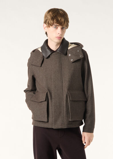 HORSEY SHORT JACKET ARCHIVE WISH CASH FLANNEL STORM