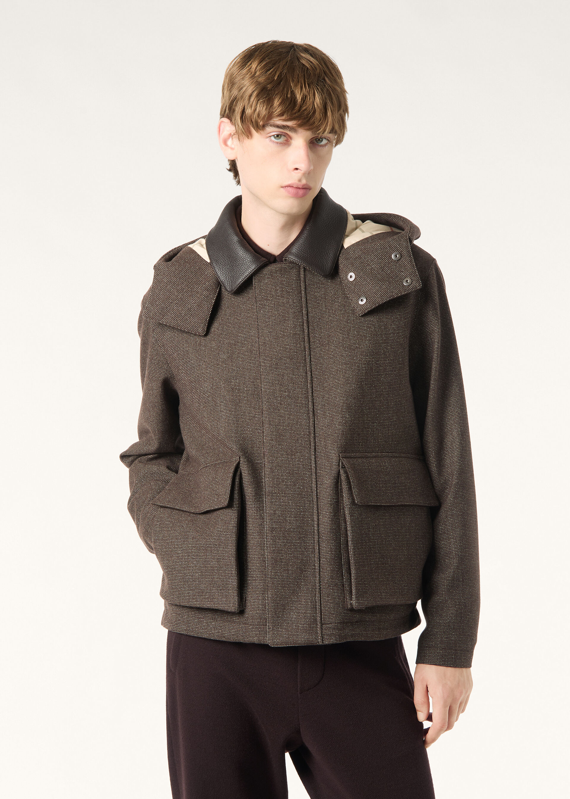 HORSEY SHORT JACKET ARCHIVE WISH CASH FLANNEL STORM