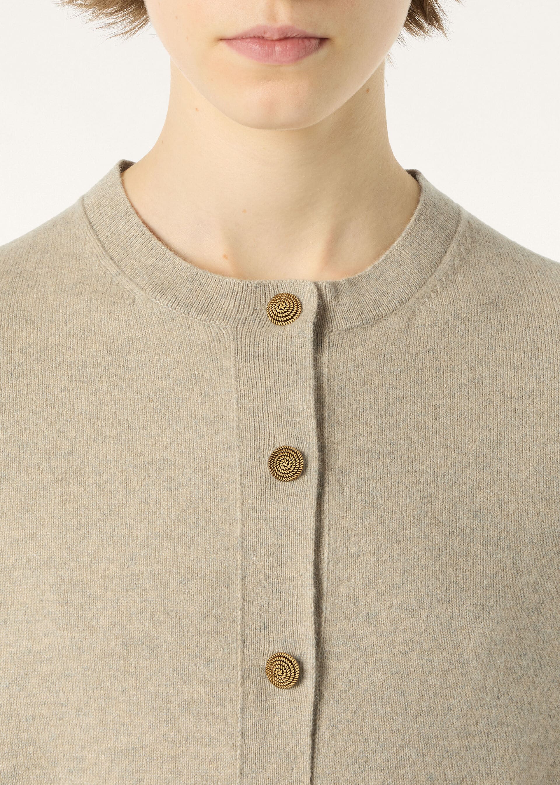 CLASSIC BABY CASH CARDIGAN SWEATER GG  12