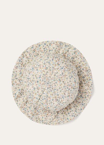 APRIL HAT MINI COTTON SILK FLOWER PRINT