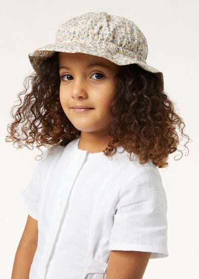 APRIL HAT MINI COTTON SILK FLOWER PRINT