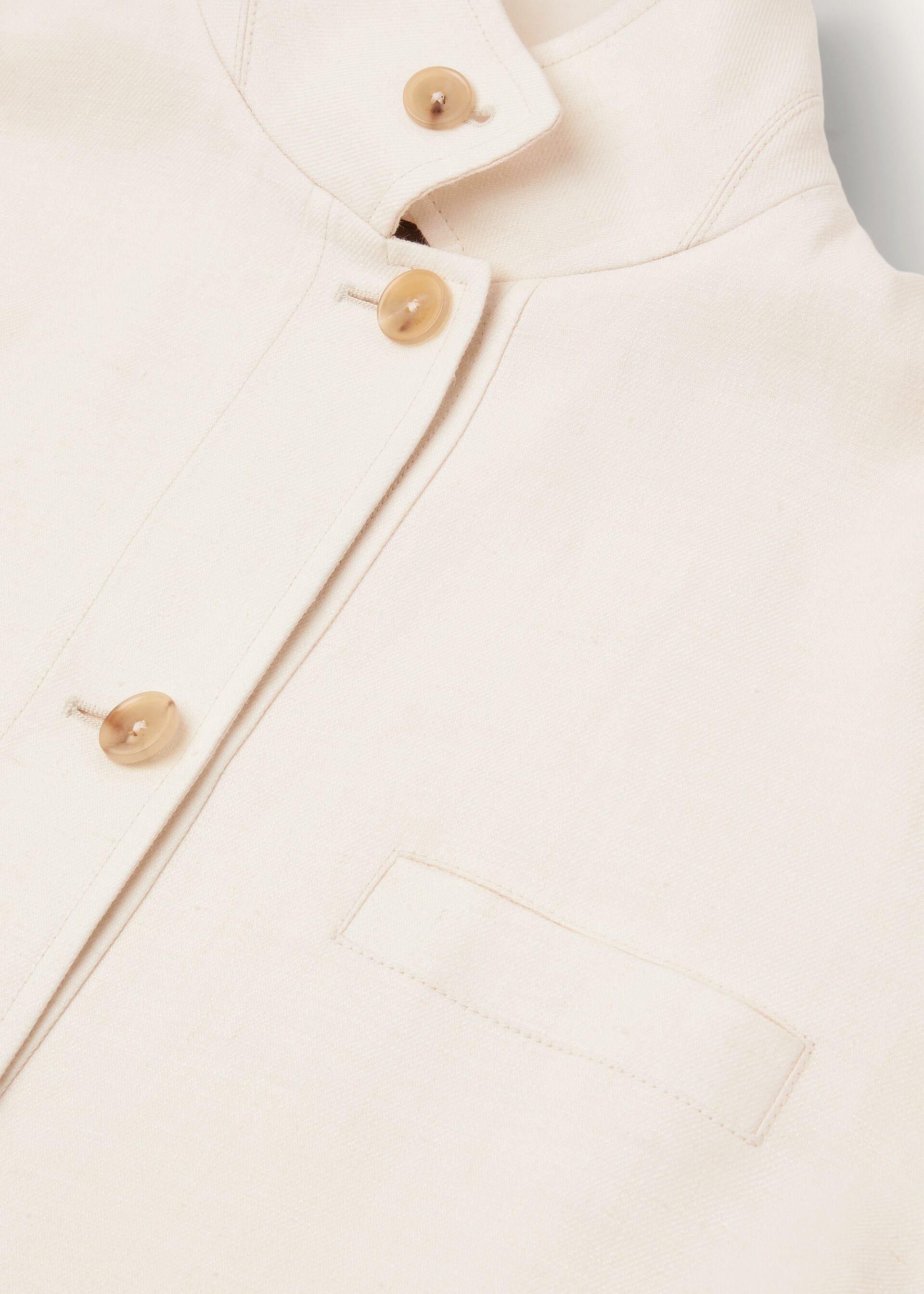 LISMORE FIELD JACKET STRUCTURED LINEN WOOL