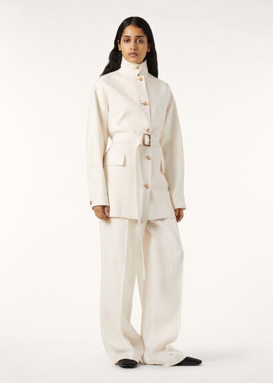 LISMORE FIELD JACKET STRUCTURED LINEN WOOL