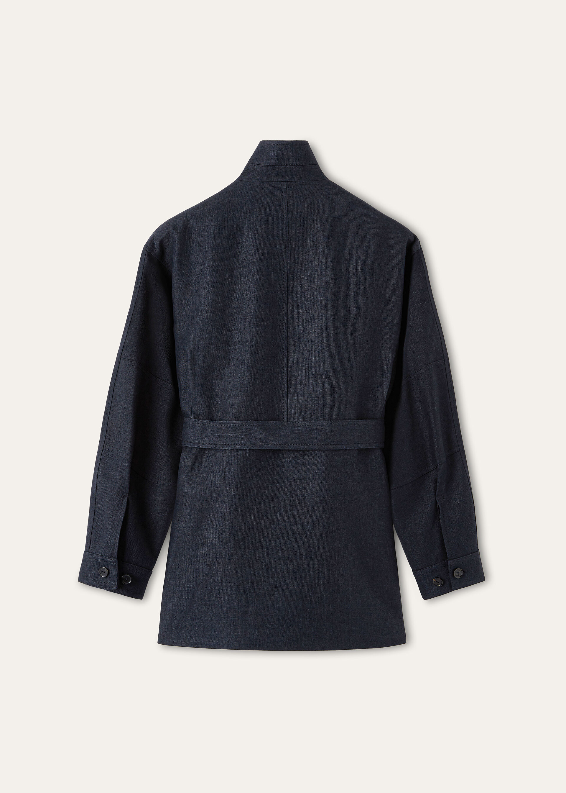 LISMORE FIELD JACKET STRUCTURED LINEN WOOL