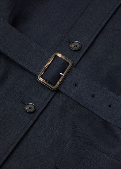 LISMORE FIELD JACKET STRUCTURED LINEN WOOL