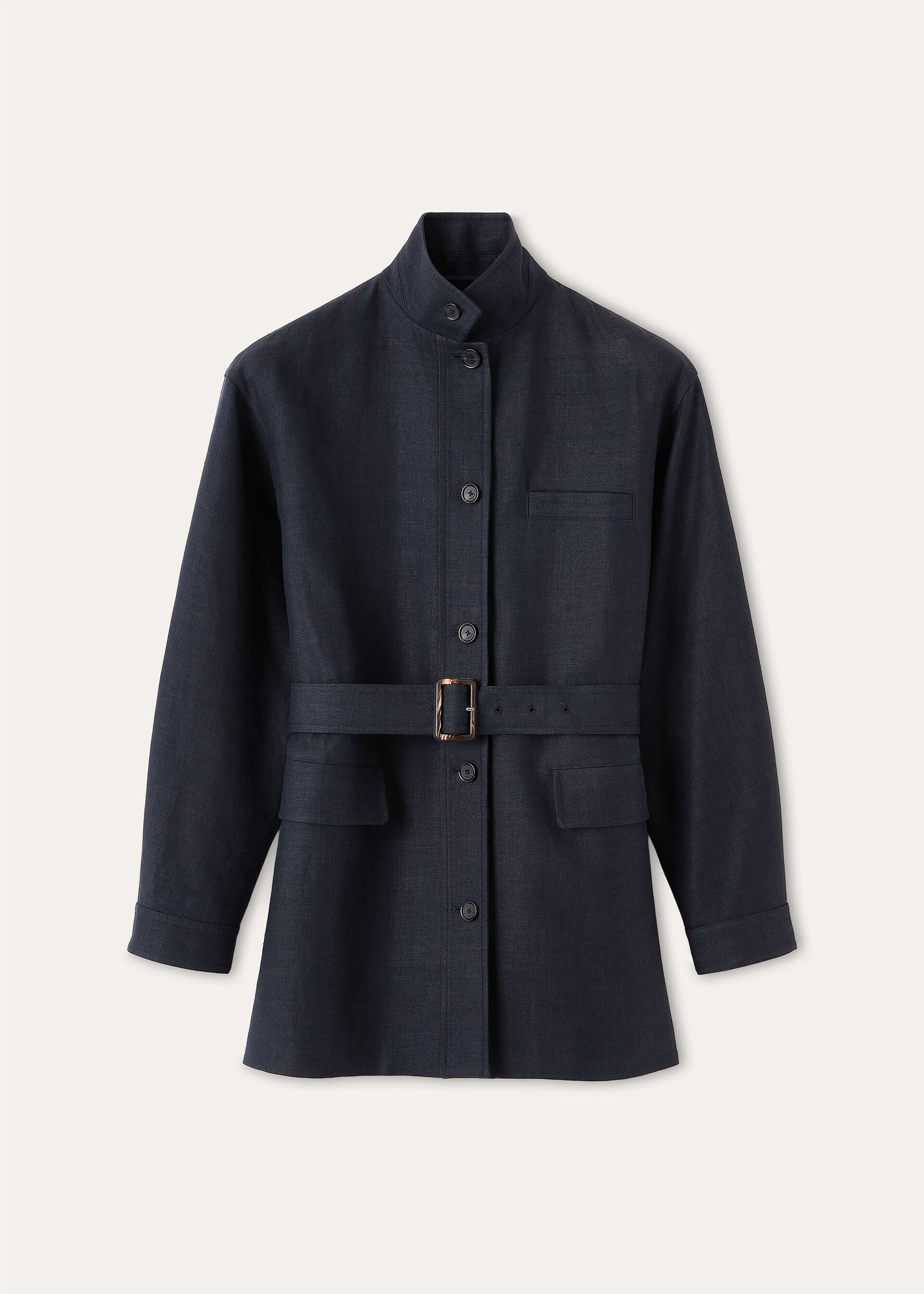 LISMORE FIELD JACKET STRUCTURED LINEN WOOL