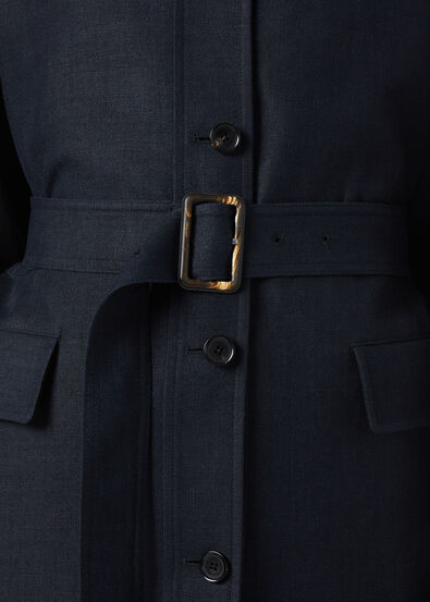 LISMORE FIELD JACKET STRUCTURED LINEN WOOL