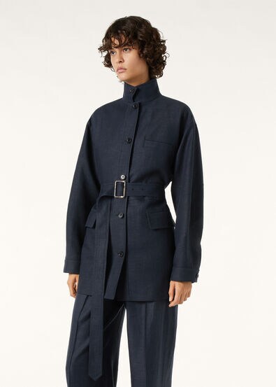 LISMORE FIELD JACKET STRUCTURED LINEN WOOL