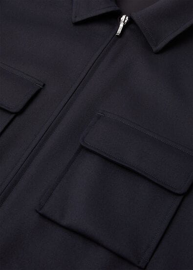 PRAY SHIRT DOUBLE WOOL TELA