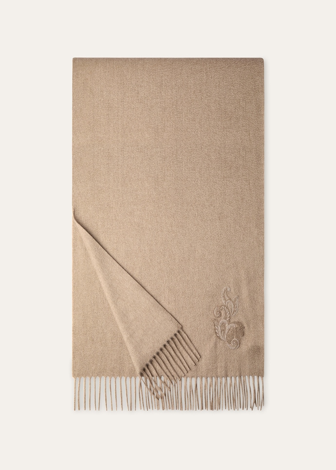 GRANDE UNITA SCARF CHANDANI HORSE EMBROIDERED CASH_FAQ8959_D440_NR_2