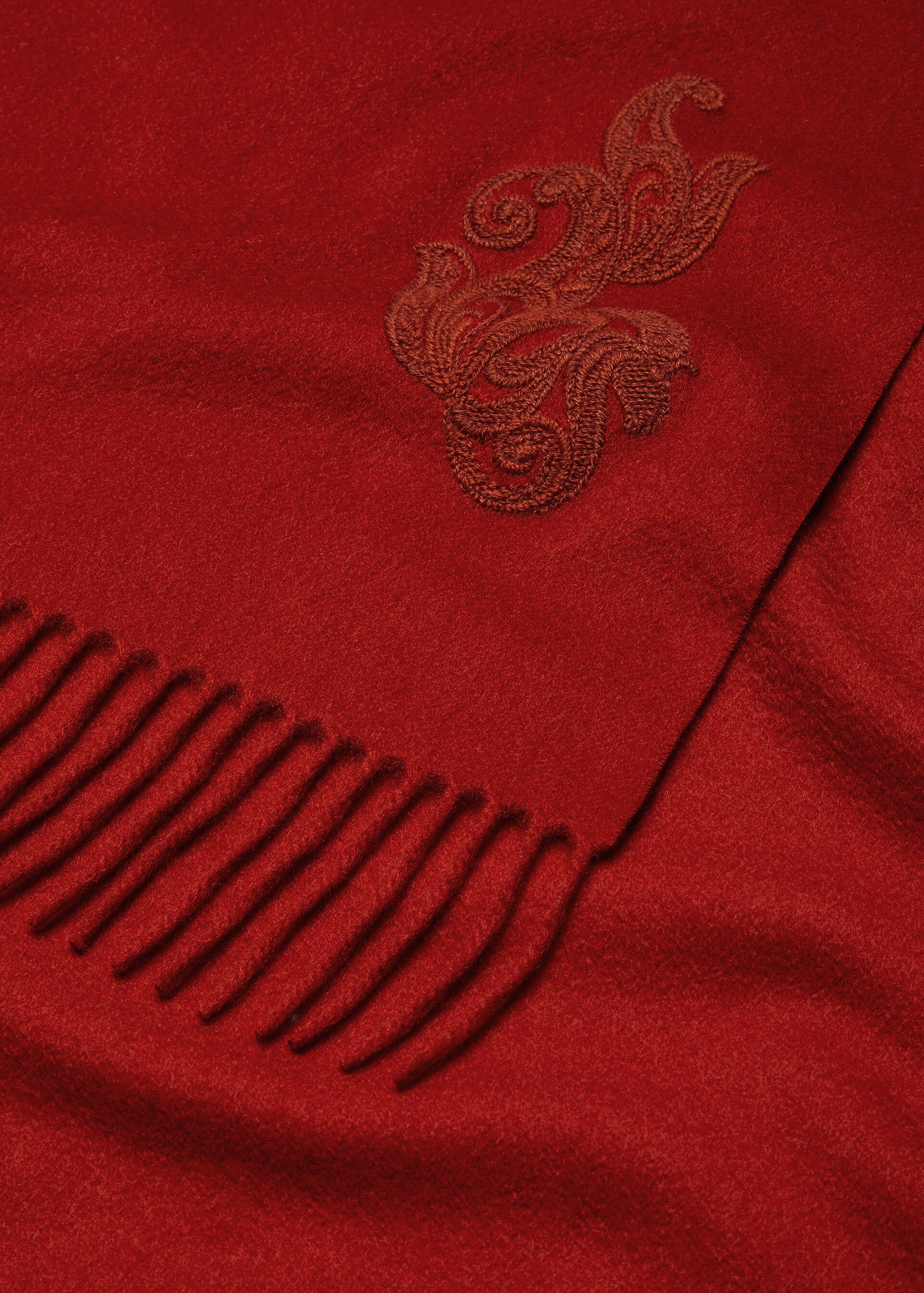 GRANDE UNITA SCARF CHANDANI HORSE EMBROIDERED CASH