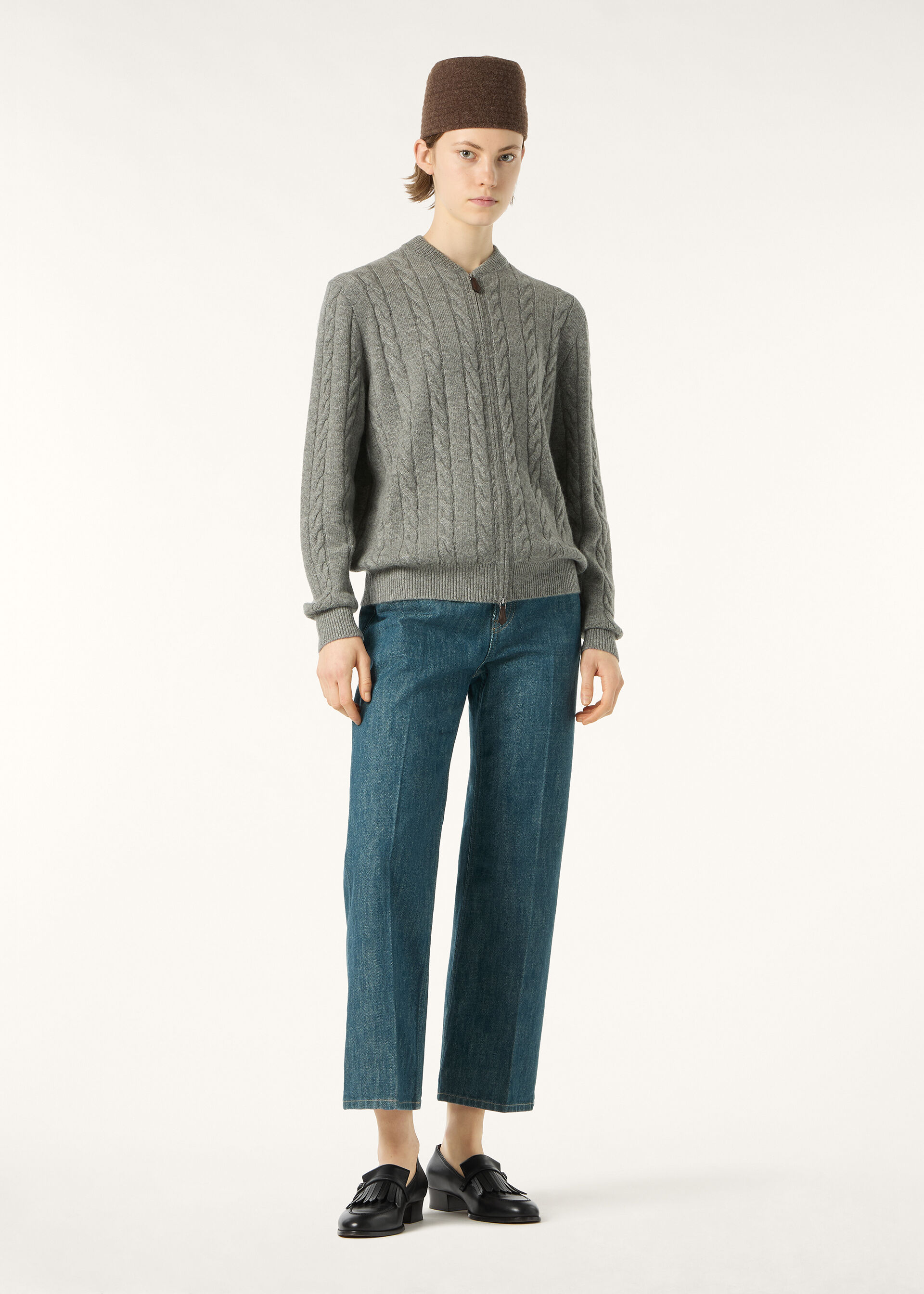 CEDAR BOMBER SWEATER CASH GG 8