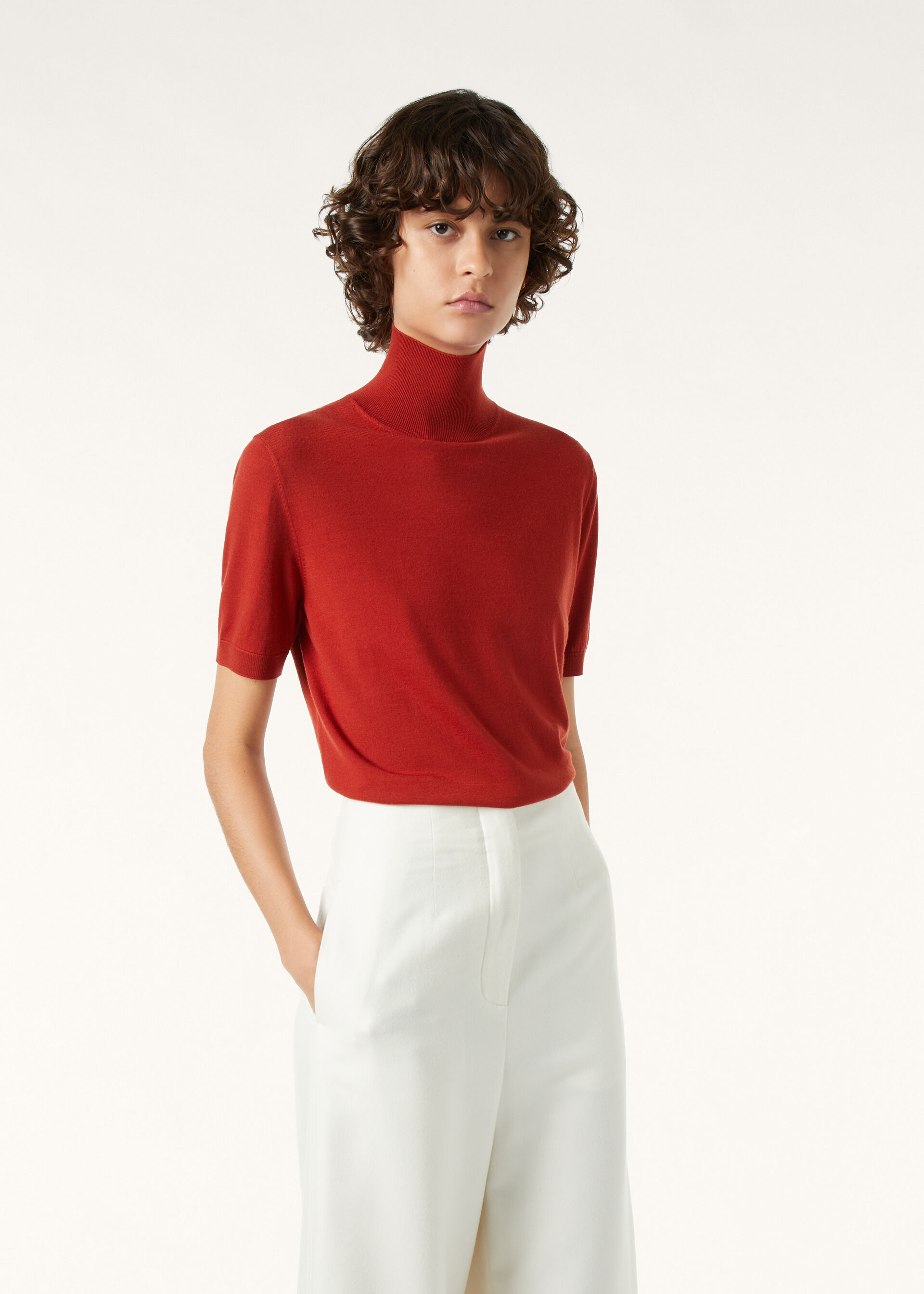 ICONIC ROYAL LIGHTNESS SS TURTLENECK SW. WOOL SILK GG 18