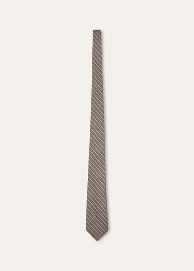 YALE TIE 8 ROYAL STRIPE SILK