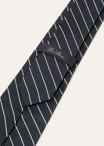 YALE TIE 8 ROYAL STRIPE SILK