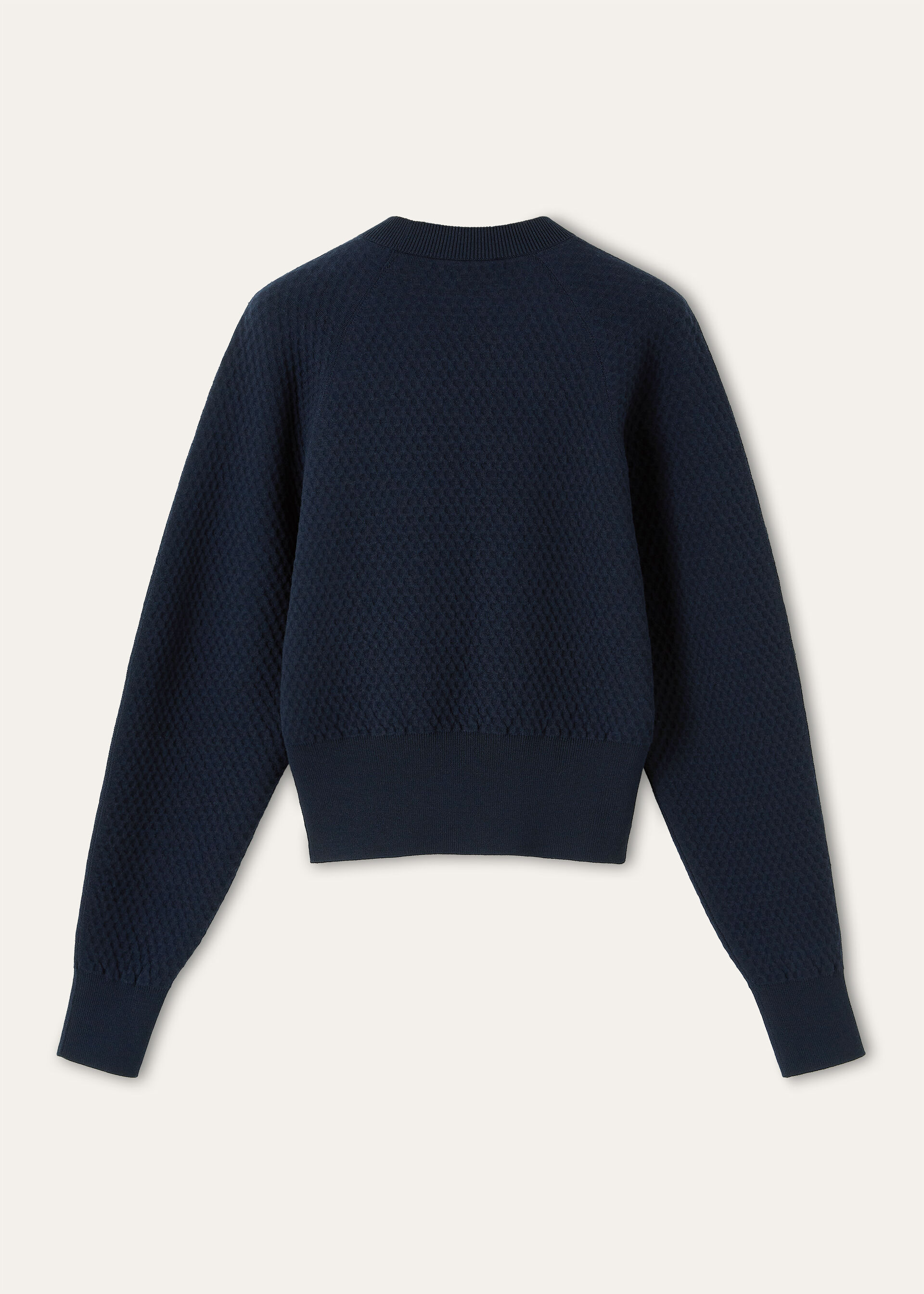 QUILTED ROYAL LIGHTNESS CREWNECK WOOL SILK GG 14