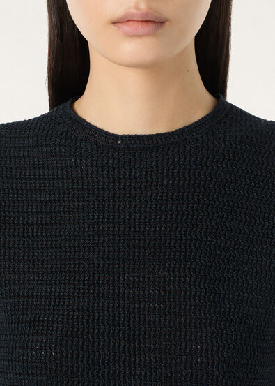 CROCHET TOP LINEN SILK GG 8