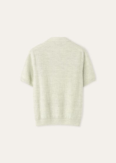 SAVAN SS POLO BUTTONLESS LINEN SILK GG 14