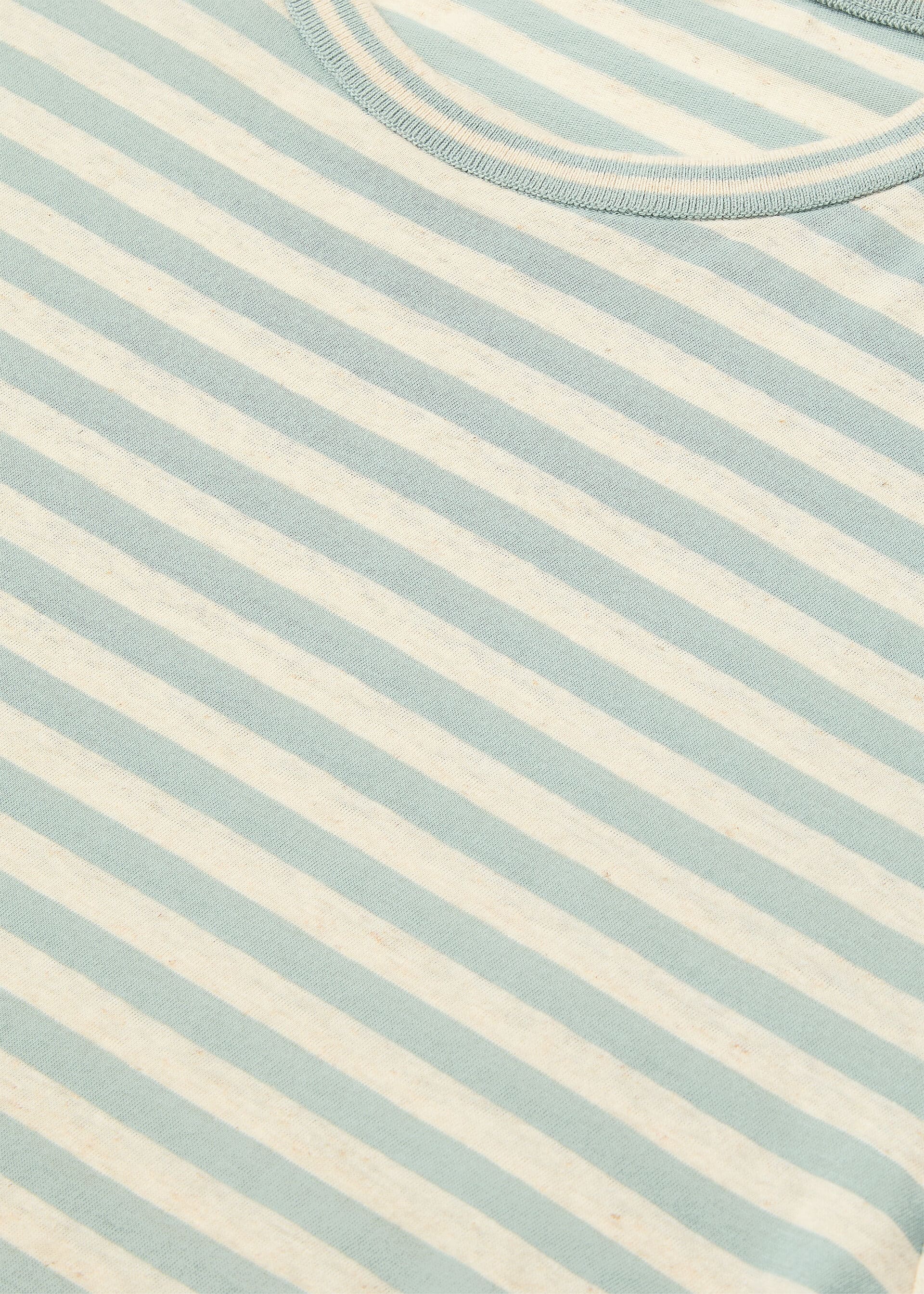 AGONDA T-SHIRT COTTON LINEN STRIPES
