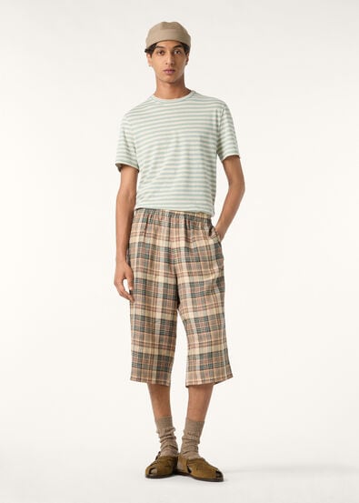 AGONDA T-SHIRT COTTON LINEN STRIPES