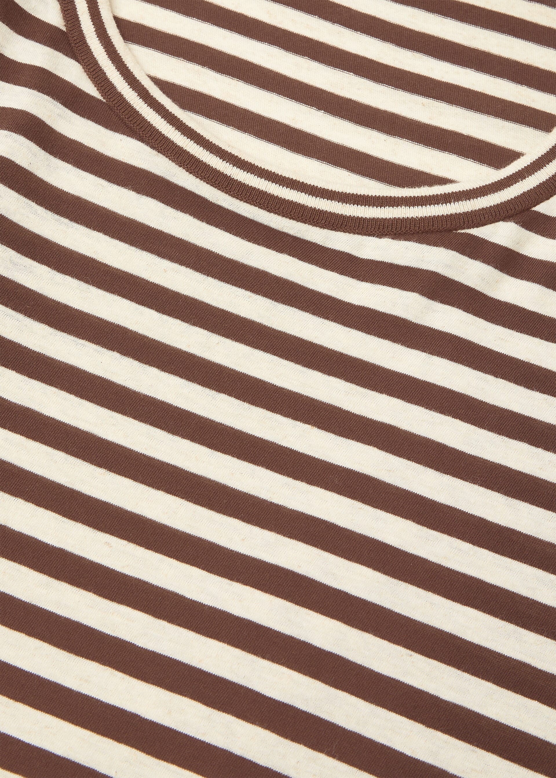 AGONDA T-SHIRT COTTON LINEN STRIPES