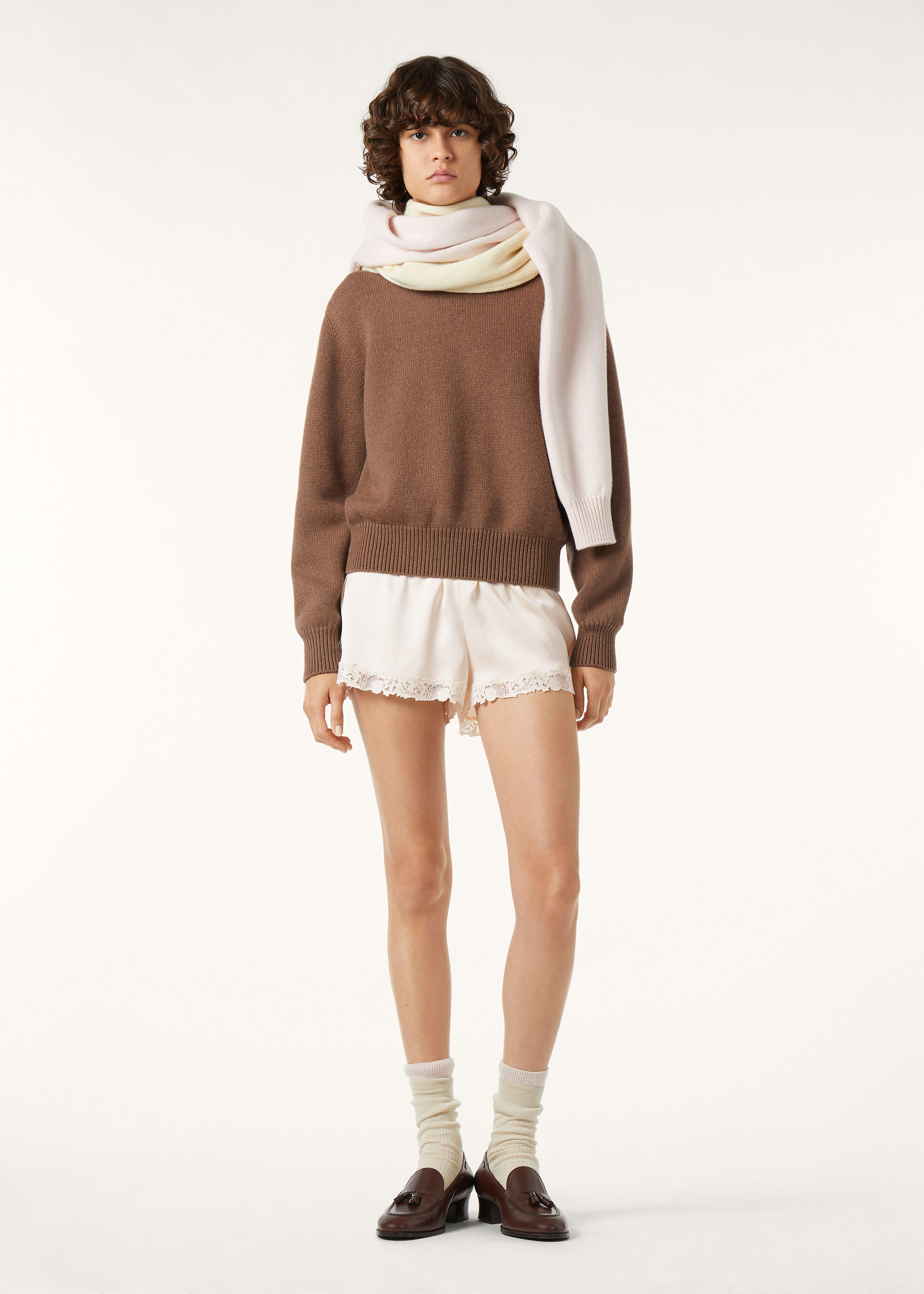 CLASSIC BABY CASH CREWNECK SWEATER GG 5